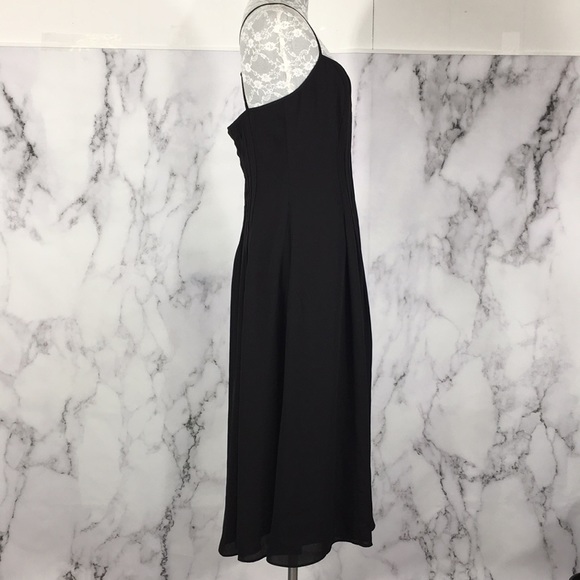 Banana Republic Black Criss Cross Back Midi Dress - Picture 2 of 14